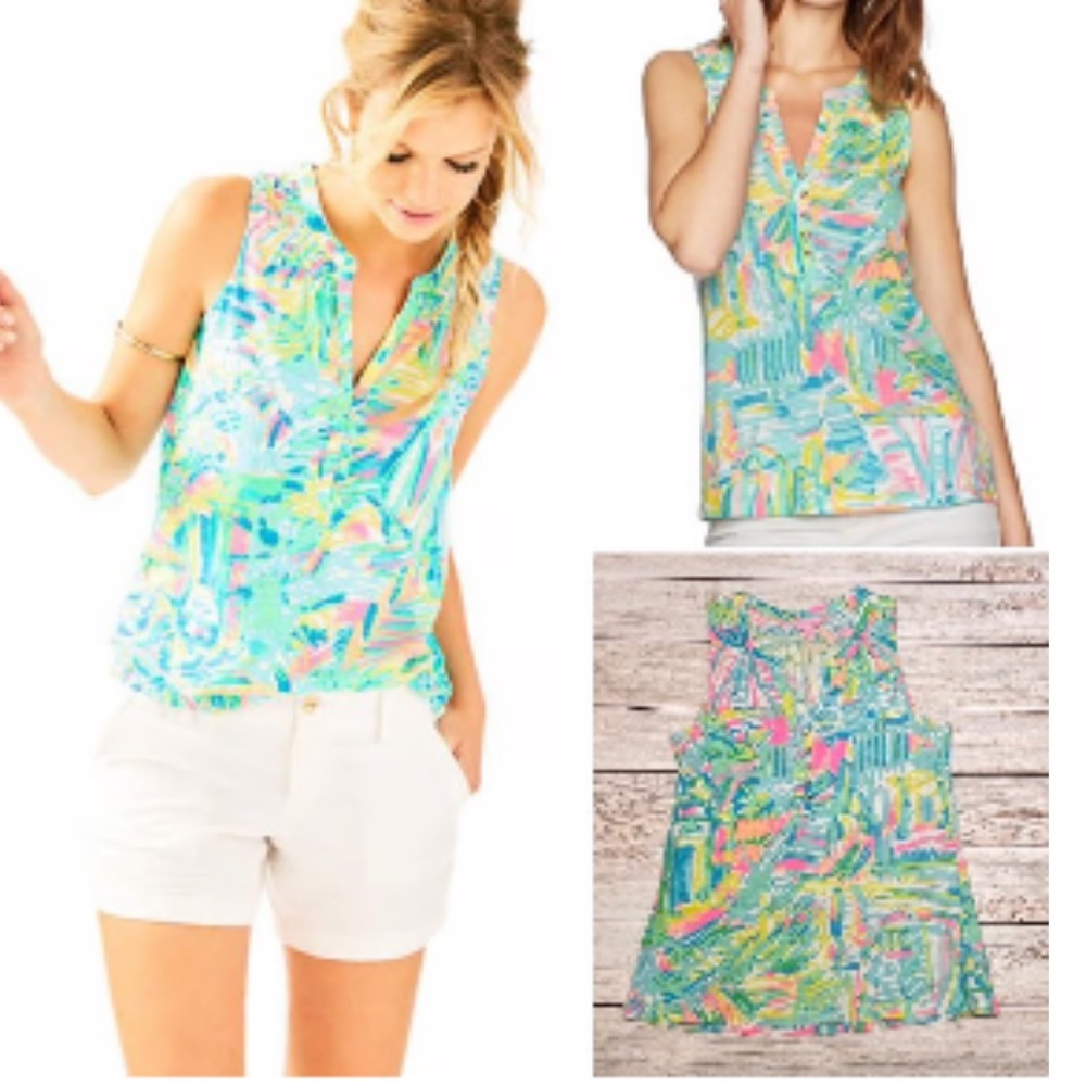 Lilly Pulitzer NWT Sz M Essie Top